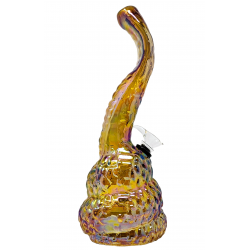 10" King Cobra Snake Soft Glass Water Pipe - GOR [E2301]